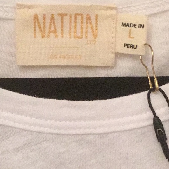 NWT Nation LTD Isadora Tee In White - Picture 11 of 13